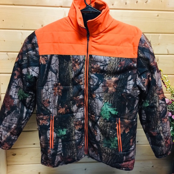 Totes Camouflage Safety Orange Jackets Sz XL - Picture 2 of 7